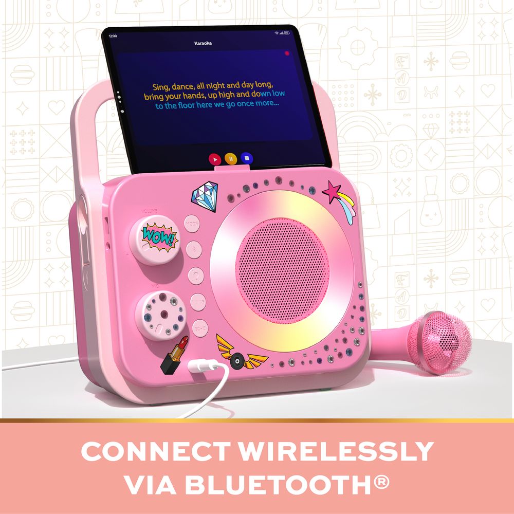 FAO Schwarz -  Bluetooth® Portable Karaoke Station with Microphone -  Music