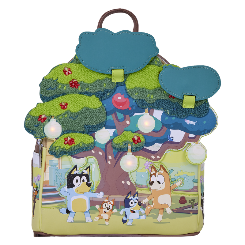 Loungefly -  Bluey's Backyard Light-Up Mini Backpack -  World of Funko