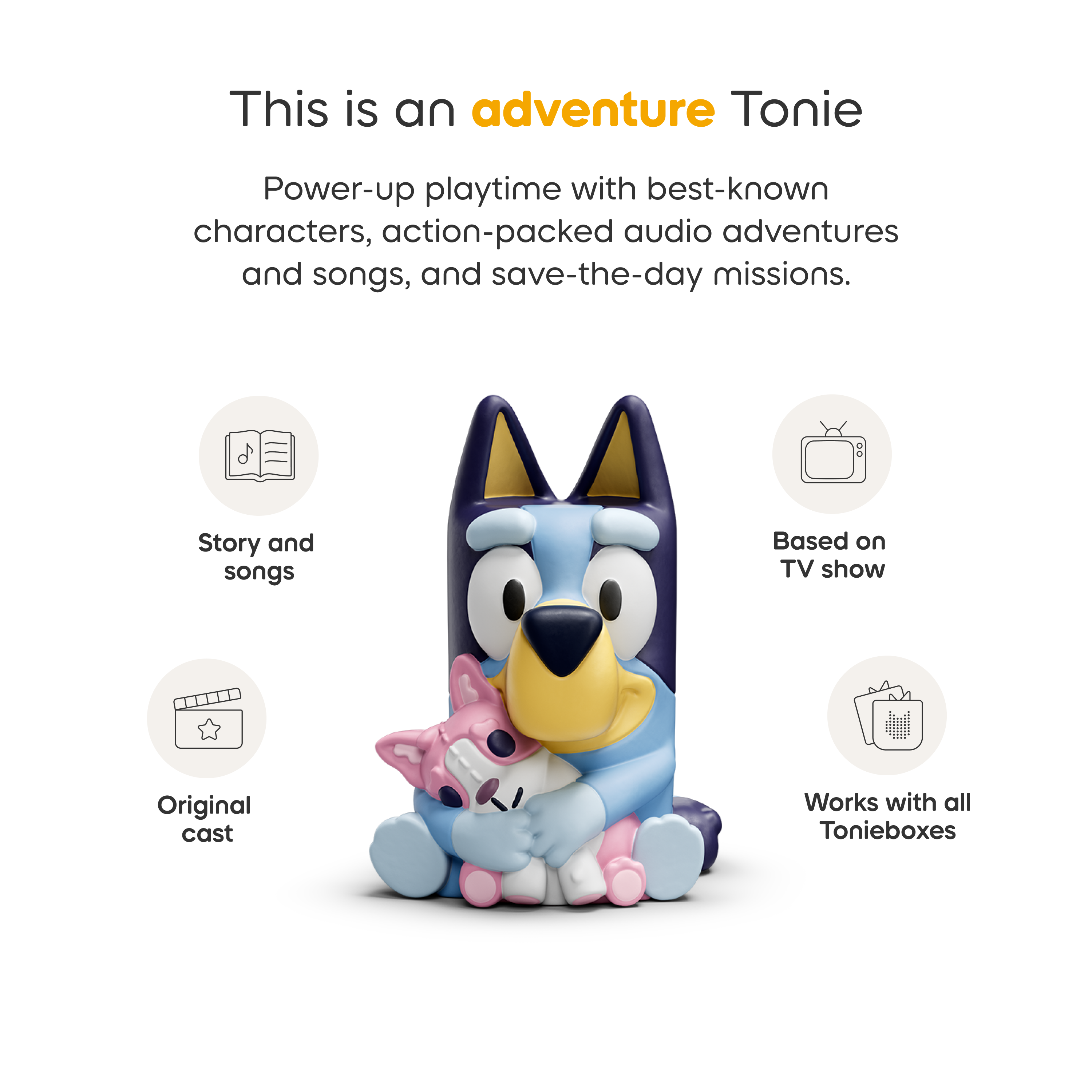Bluey Toniebox 2 Play Set - Sky Blue