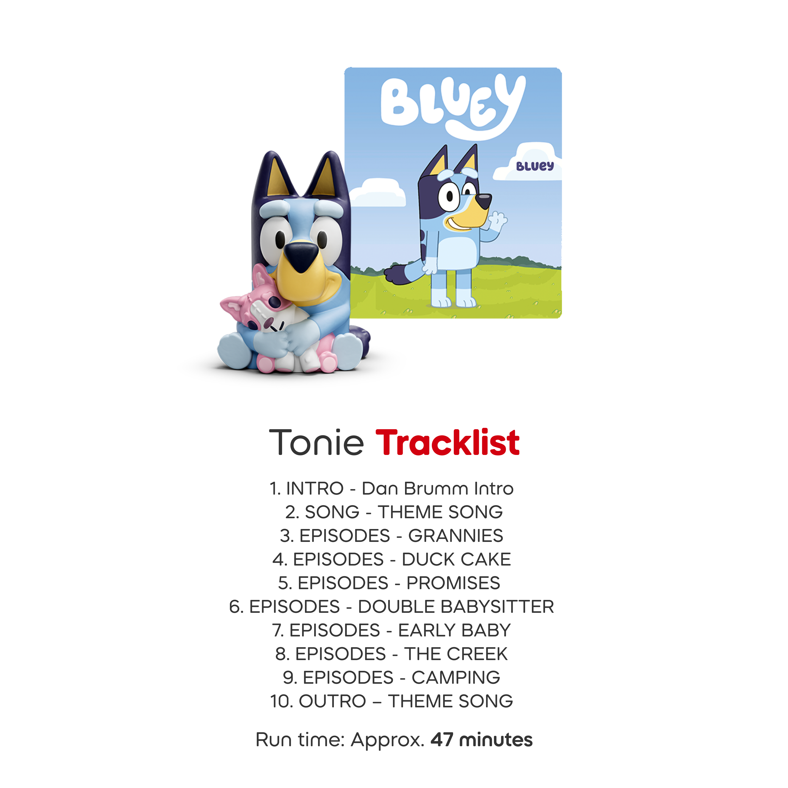 Bluey Toniebox 2 Play Set - Sky Blue