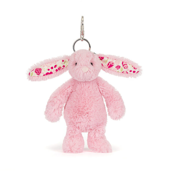 Blushkin Blossom Bunny Bag Charm | Jellycat, Inc.