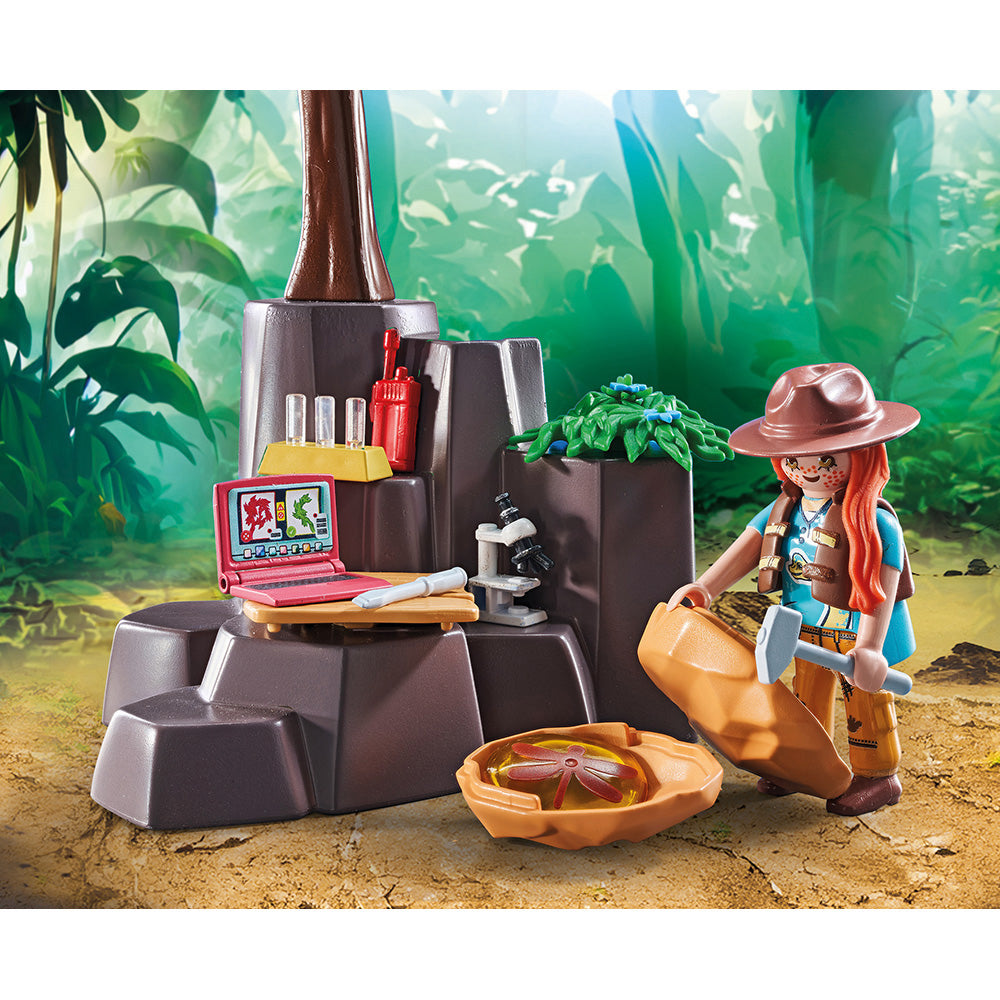  Playmobil -  Brachiosaurus with Hovercraft Playset -  Preschool