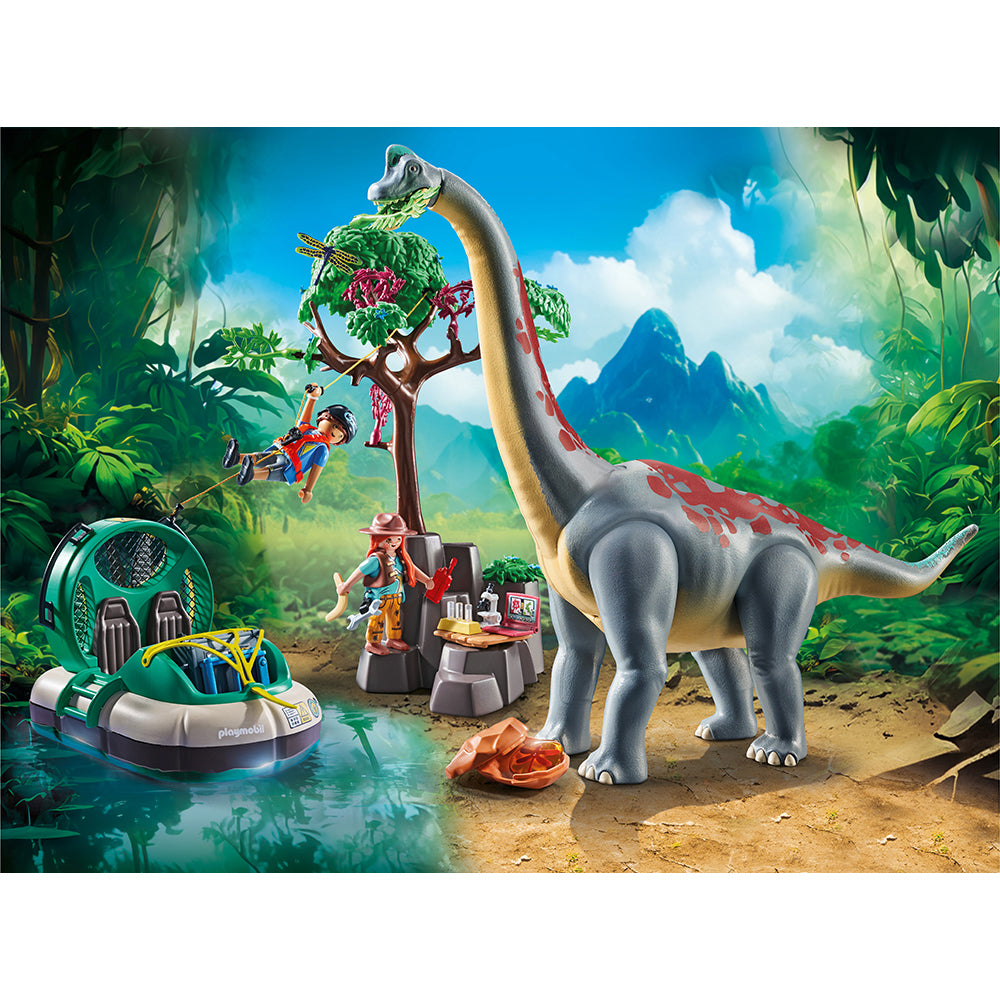  Playmobil -  Brachiosaurus with Hovercraft Playset -  Preschool