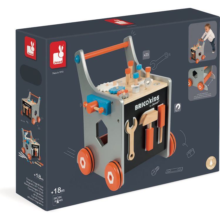  Janod -  Brico'Kids Magnetic DIY Trolley -  Preschool