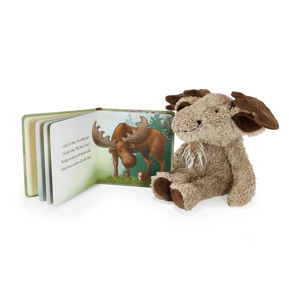  Bunnies By The Bay -  Bruce the Moose Plush & A Big Friendship Book Bundle -  Infants