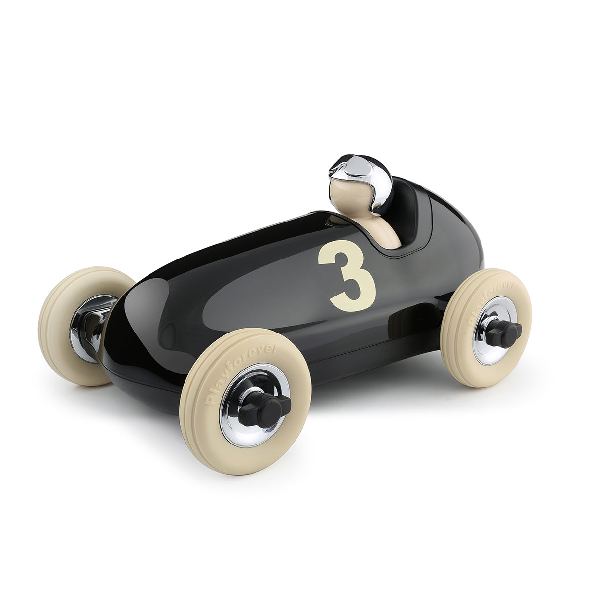 ミニカー Playforever Bruno Racing car Bruno Roadster Car Toy - Black/Chrome | Playforever