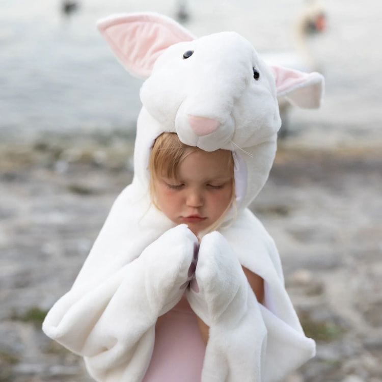  Great Pretenders -  Bunny Cuddle Cape - Size 4-6 Years -  Dress up