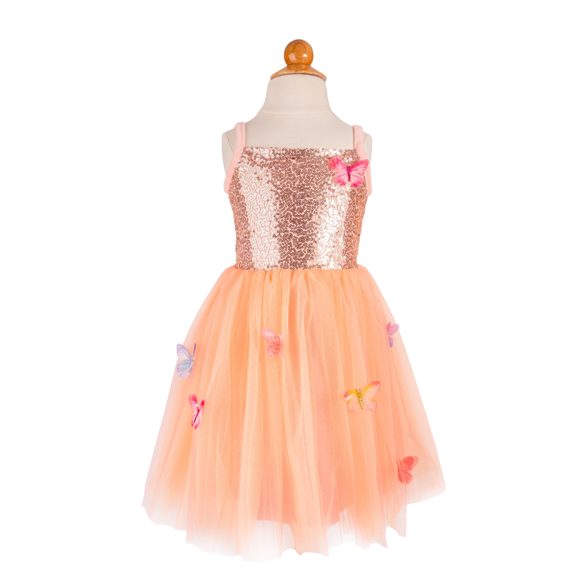 Great Pretenders -  Butterfly Bliss Dress, Peach - Size 3-4 Years -  Dress up