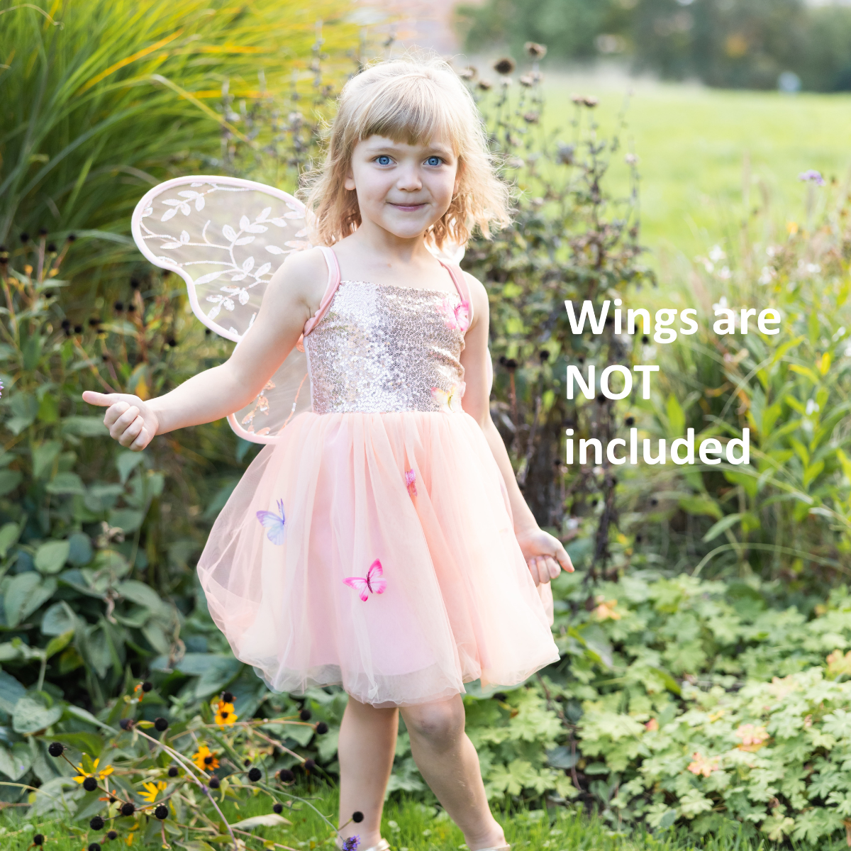 Great Pretenders -  Butterfly Bliss Dress, Peach - Size 7-8 Years -  Dress up