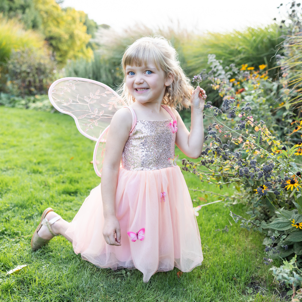Great Pretenders -  Butterfly Bliss Dress, Peach - Size 7-8 Years -  Dress up