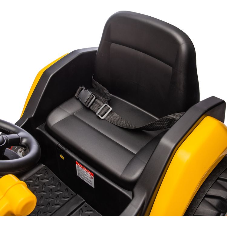  Freddo -  CAT Loader 12V 1-Seater Ride on Car -  Outdoor