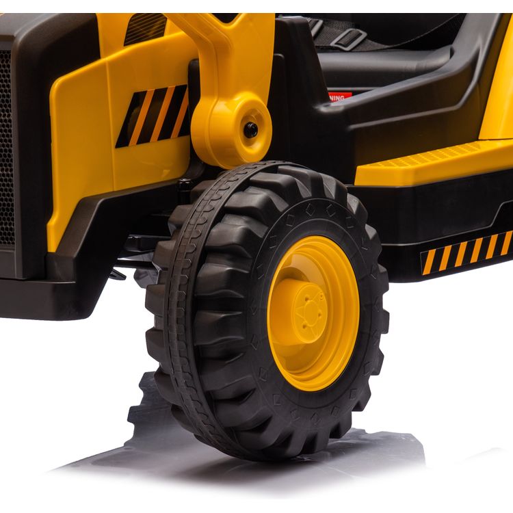  Freddo -  CAT Loader 12V 1-Seater Ride on Car -  Outdoor