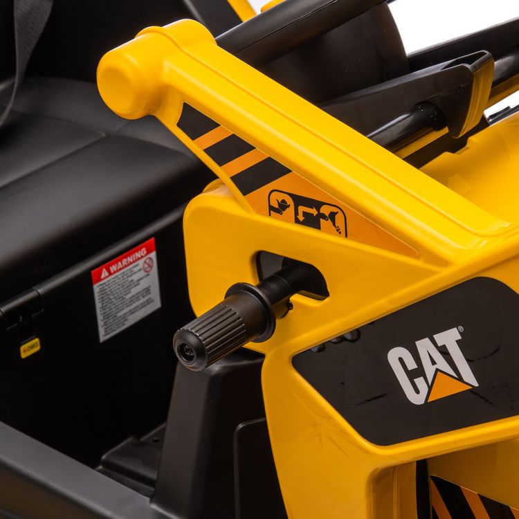  Freddo -  CAT Loader 12V 1-Seater Ride on Car -  Outdoor