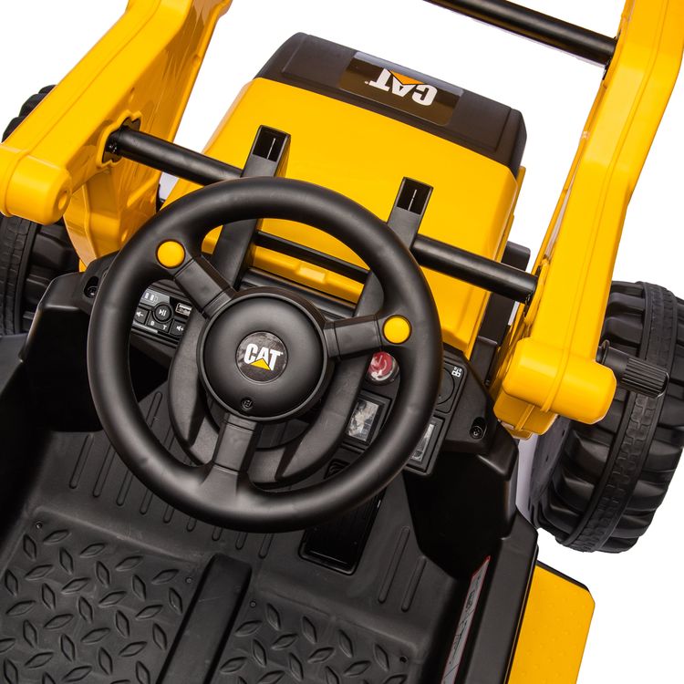  Freddo -  CAT Loader 12V 1-Seater Ride on Car -  Outdoor