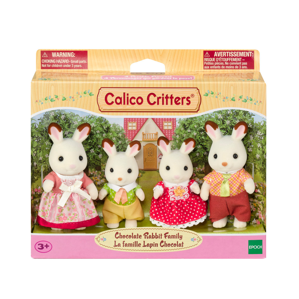  Calico Critters -  Calico Critters Chocolate Rabbit Family Collectible Doll Figures -  Collectibles