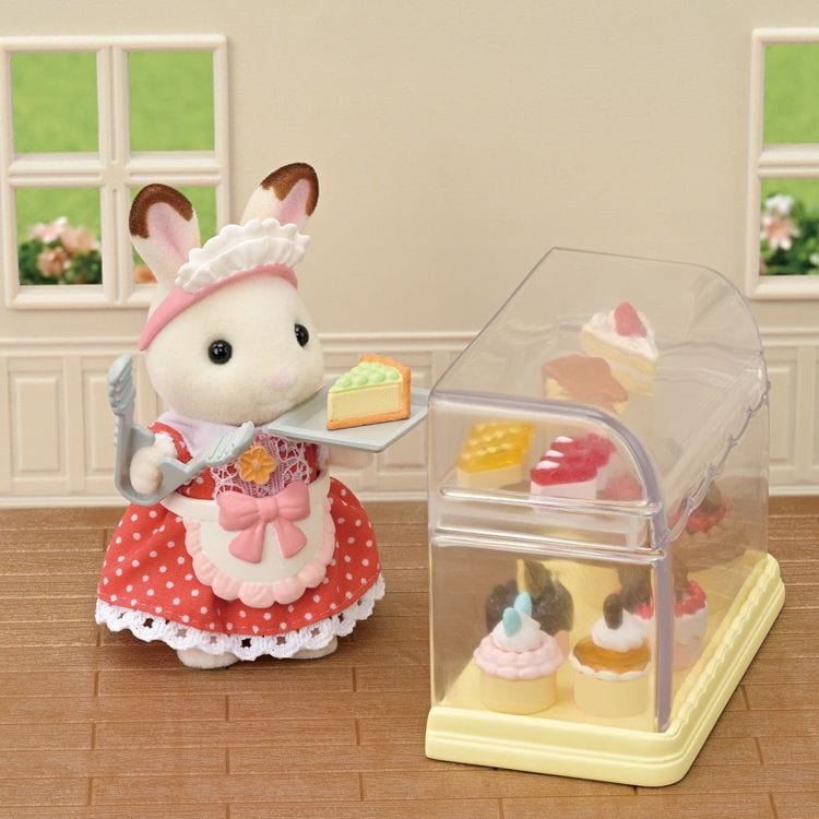  Calico Critters -  Calico Critters Village Cake Shop Starter Playset -  Collectibles