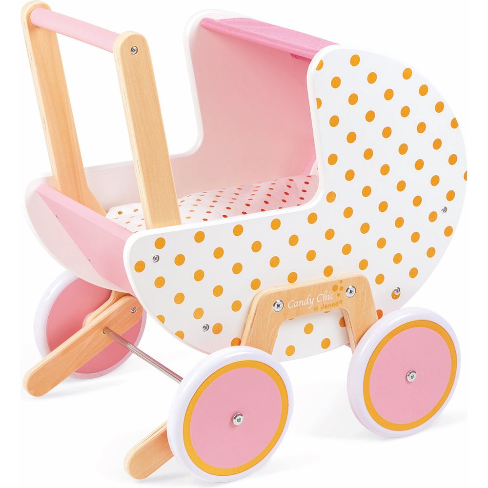  Janod -  Candy Chic Doll Stroller -  Dolls