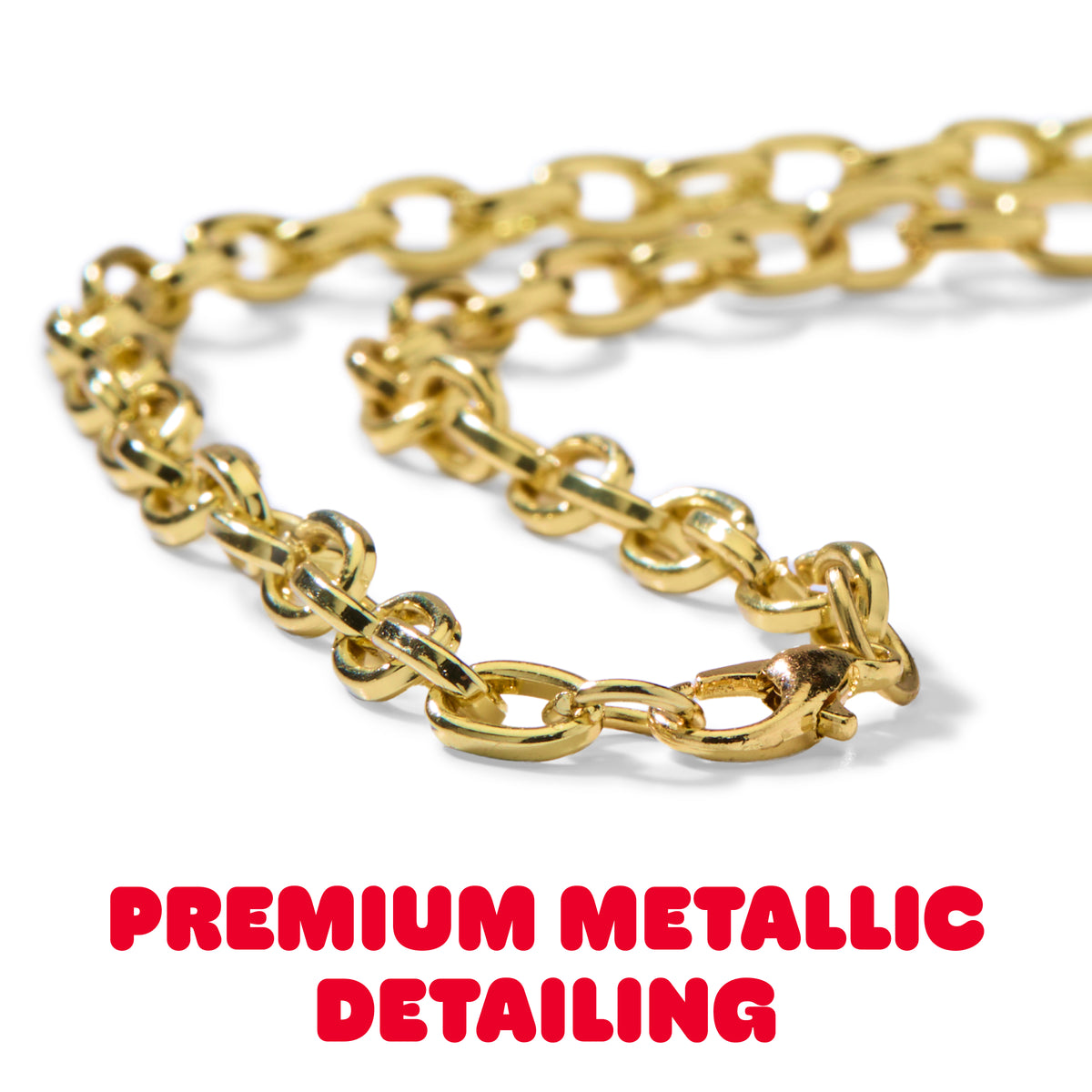 FAO Schwarz -  Charm Squad Gold Necklace -  Fashion Activity and Roleplay