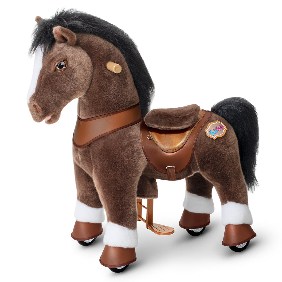  PonyCycle, Inc. -  Chocolate Brown Horse Model Y Ride on Toy - 3-4 Years -  Outdoor