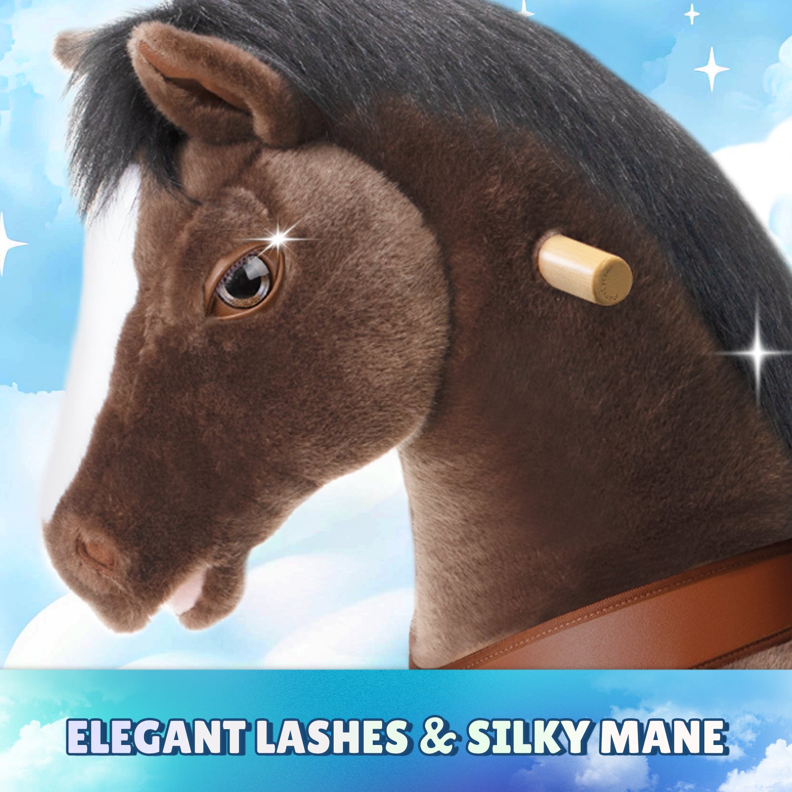  PonyCycle, Inc. -  Chocolate Brown Horse Model Y Ride on Toy - 3-4 Years -  Outdoor