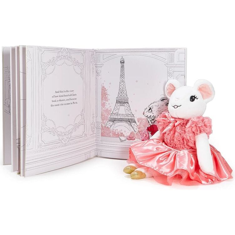 Claris - The Chicest Mouse in Paris™ -  Claris The Mouse: The Chicest Mouse In Paris & Pink Plush Book Bundle -  Infants