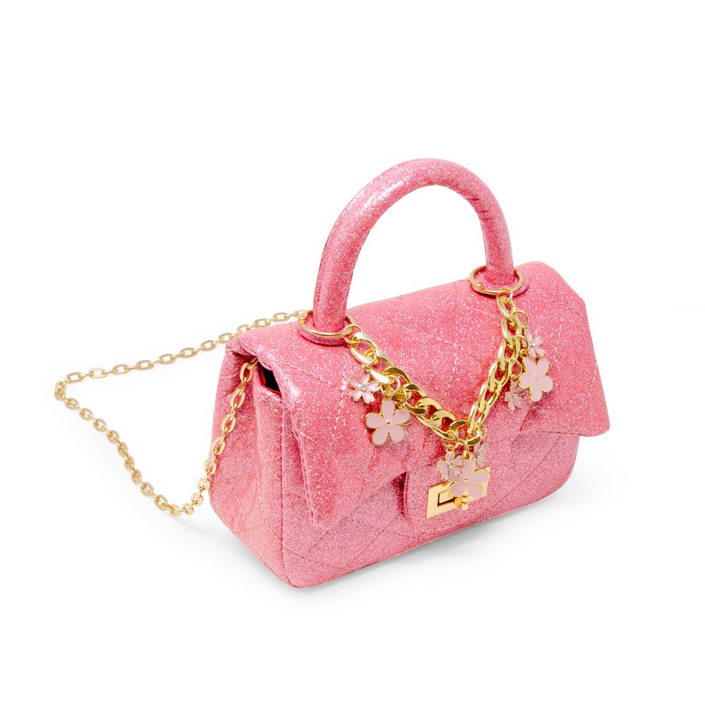  Zomi Gem -  Classic Sparkle Top Handle Handbag - Pink Lemonade -  Trend Accessories