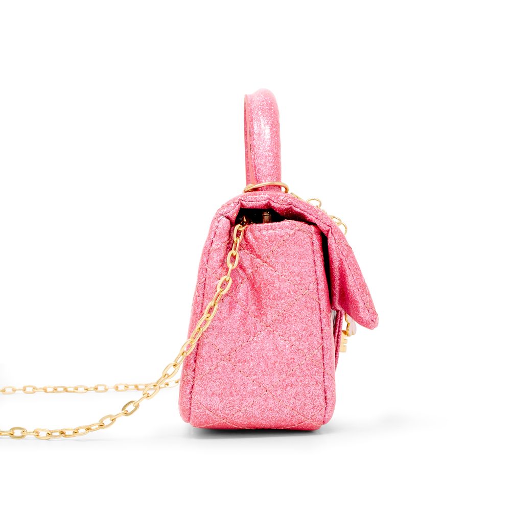  Zomi Gem -  Classic Sparkle Top Handle Handbag - Pink Lemonade -  Trend Accessories
