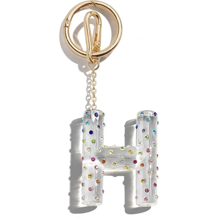 Minibar by BaubleBar -  Confetti Initial Bag Charm - H -  Trend Accessories