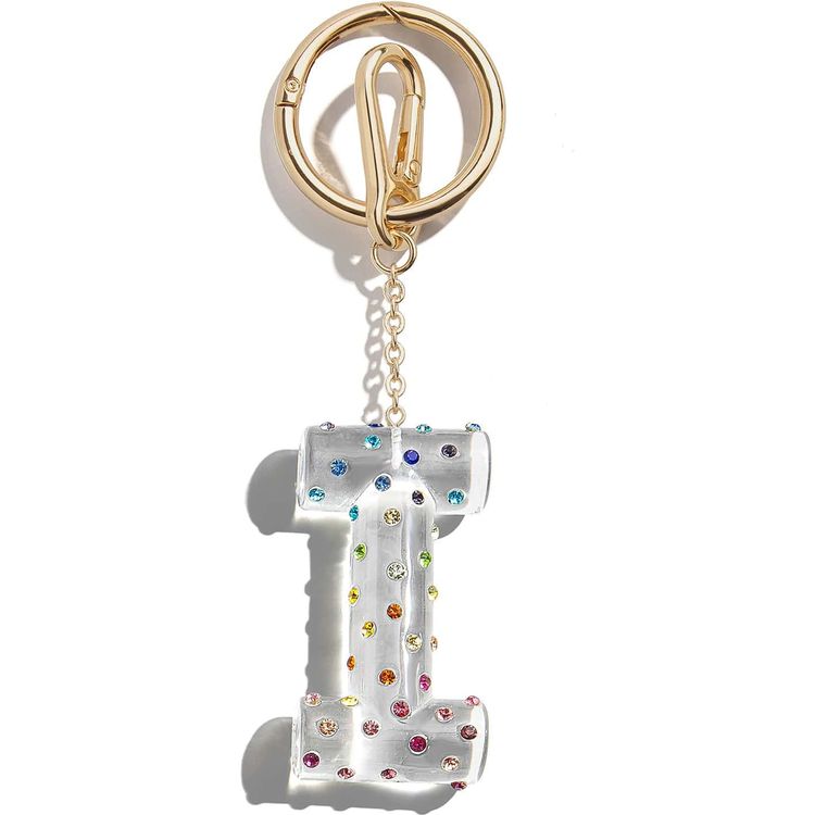  Minibar by BaubleBar -  Confetti Initial Bag Charm - I -  Trend Accessories