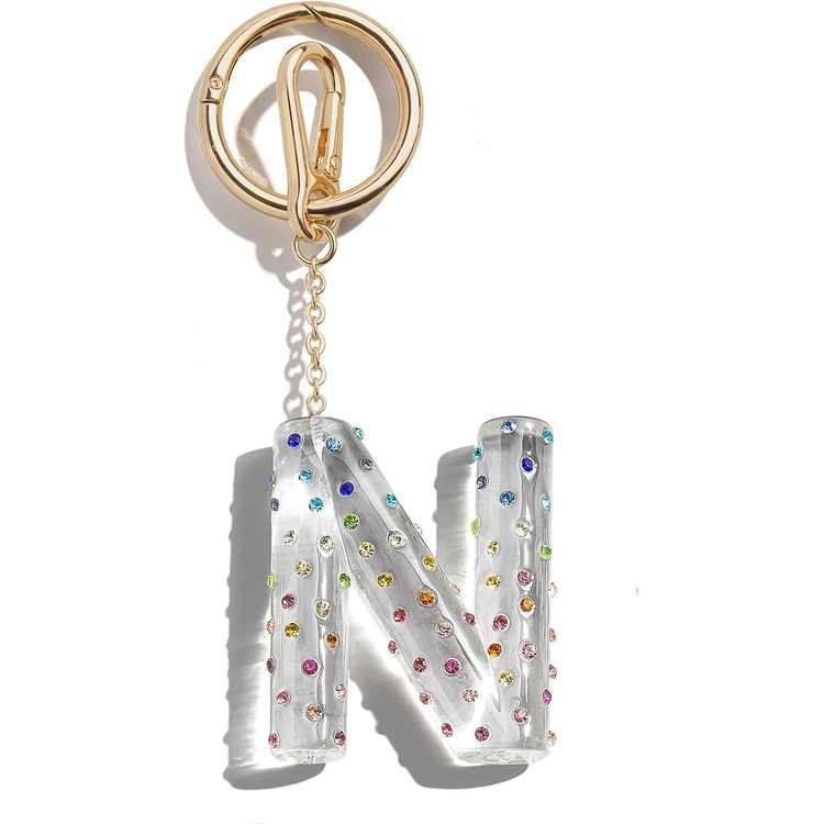  Minibar by BaubleBar -  Confetti Initial Bag Charm - N -  Trend Accessories