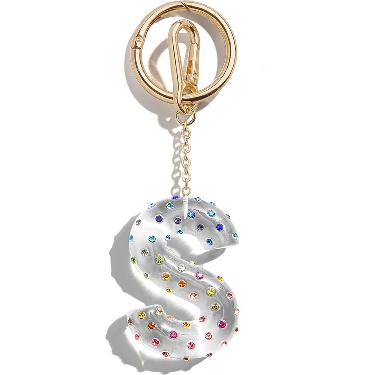  Minibar by BaubleBar -  Confetti Initial Bag Charm - S -  Trend Accessories