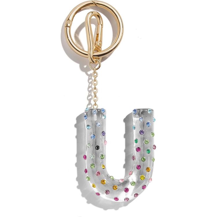  Minibar by BaubleBar -  Confetti Initial Bag Charm - U -  Trend Accessories
