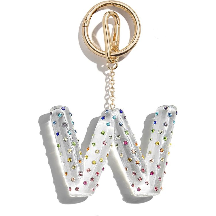  Minibar by BaubleBar -  Confetti Initial Bag Charm - W -  Trend Accessories