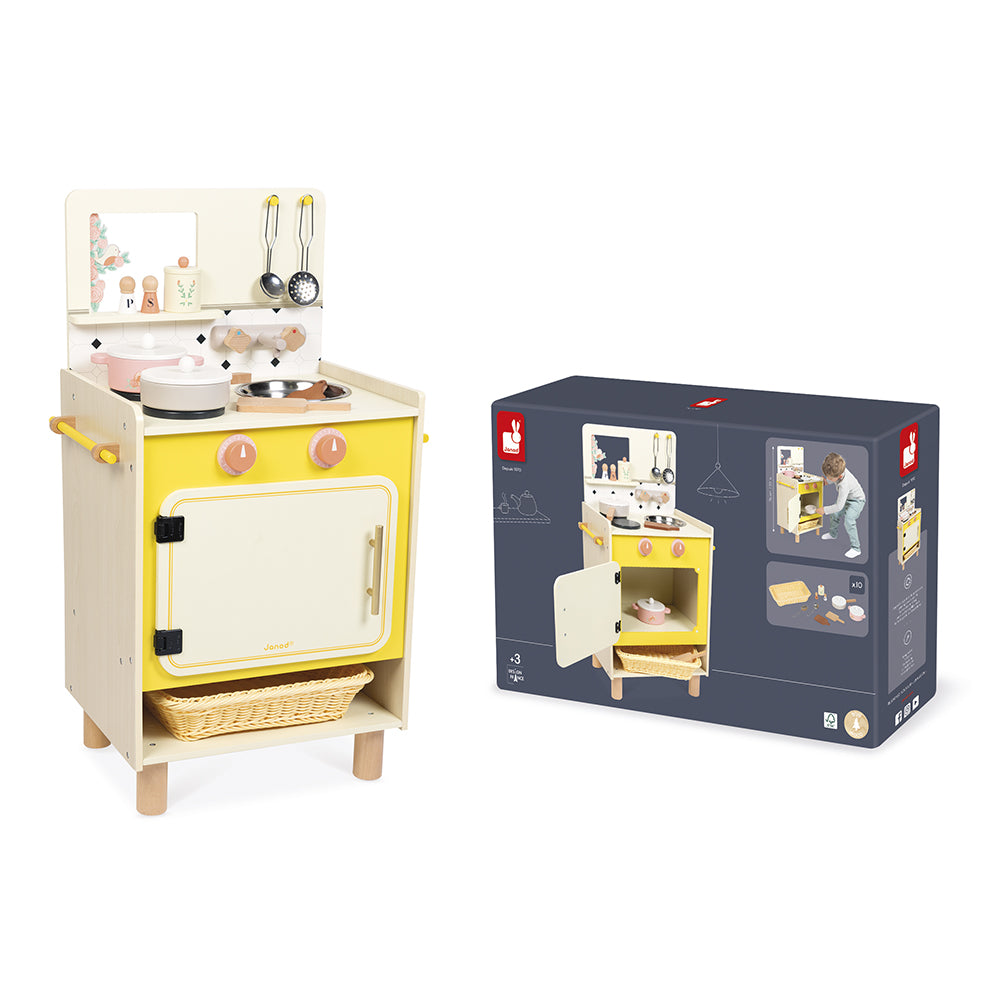  Janod -  Cottage Chic Compact Cooker Kitchen -  Preschool
