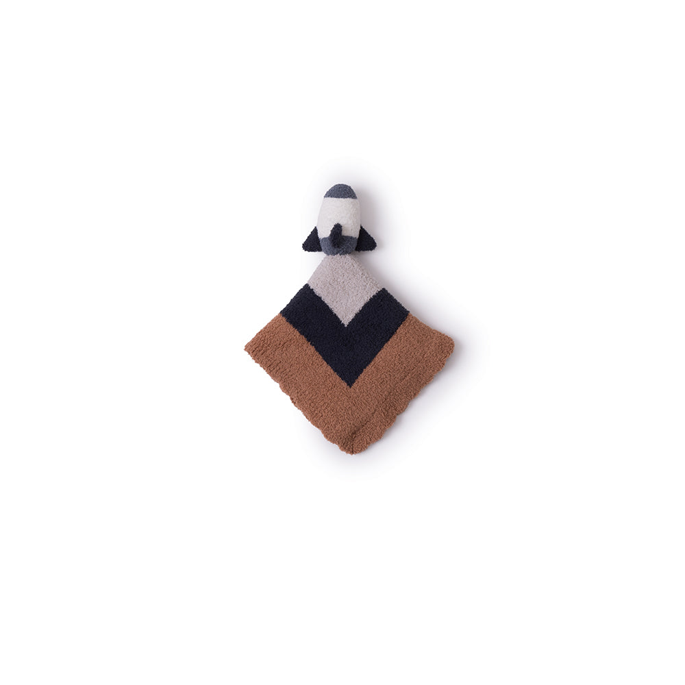 Barefoot Dreams -  CozyChic Baby Space Ship Lovey - Stone Multi -  Plush