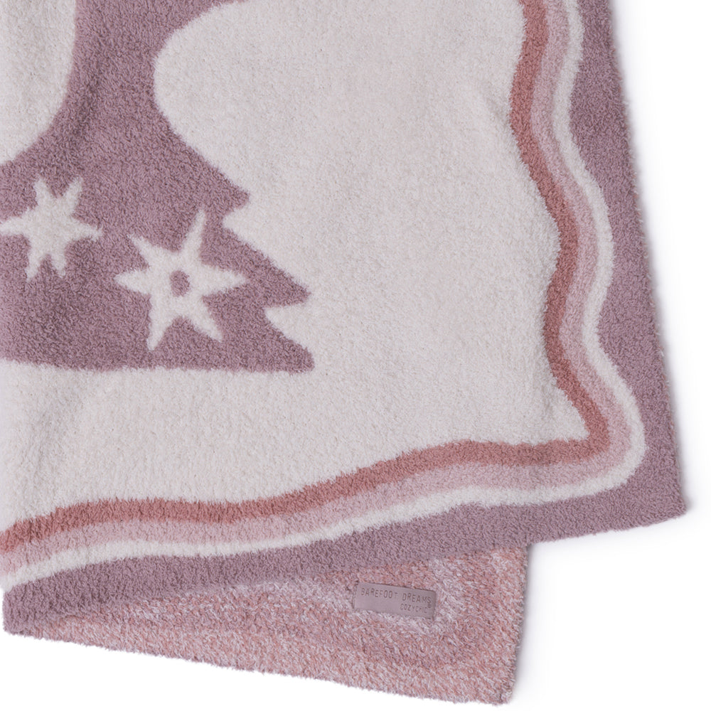  Barefoot Dreams -  CozyChic Desert Bird Receiving Blanket - Teaberry Multi -  Infants