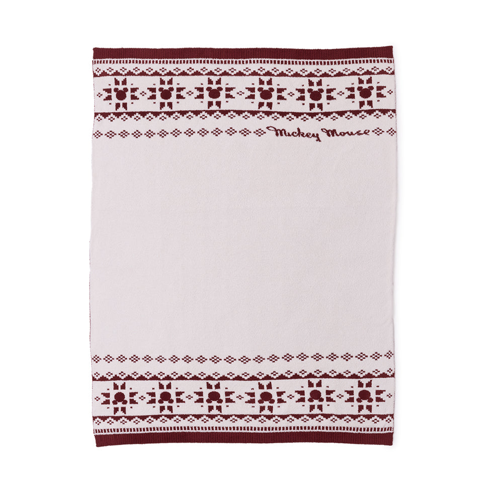  Barefoot Dreams -  CozyChic Disney Mickey Fair Isle Throw -  Trend Accessories