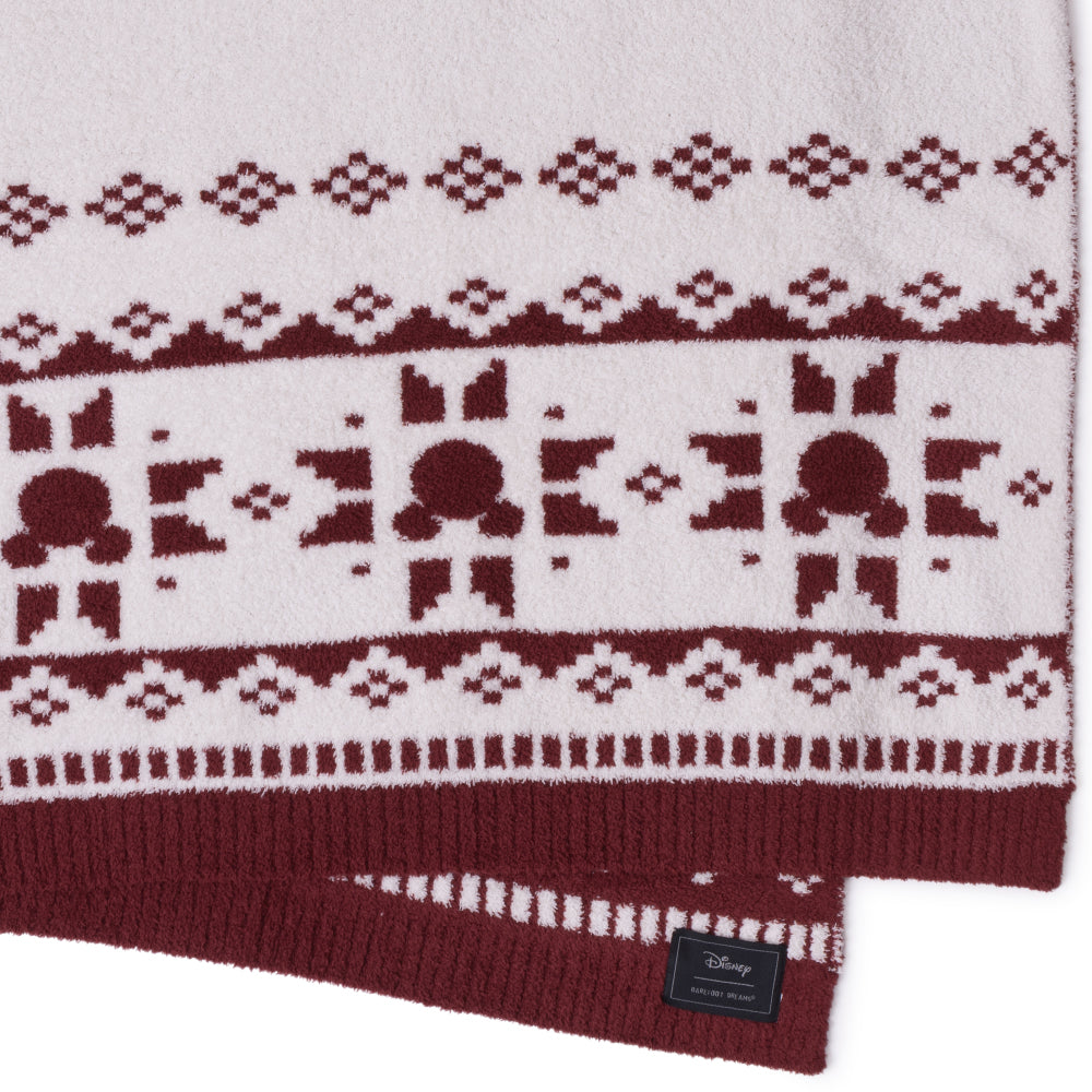  Barefoot Dreams -  CozyChic Disney Mickey Fair Isle Throw -  Trend Accessories