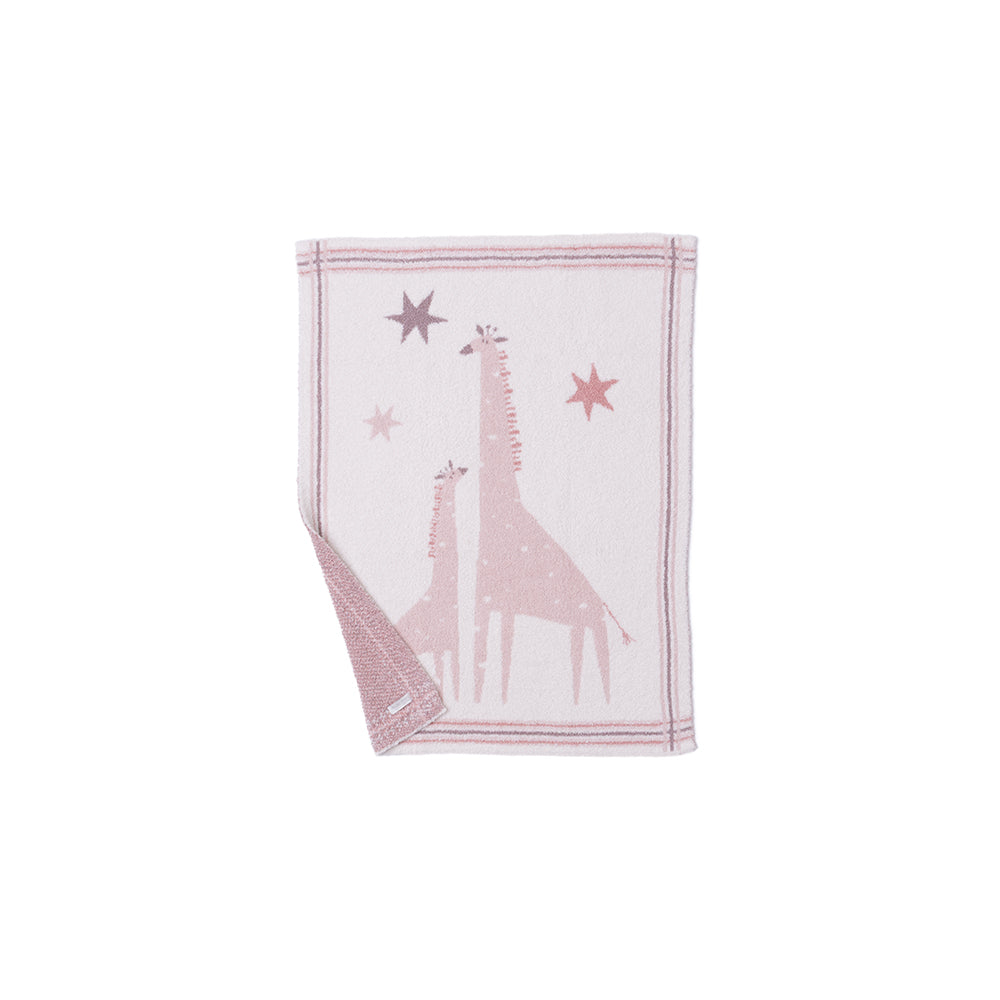  Barefoot Dreams -  CozyChic Giraffe Stroller Blanket - Dusty Rose Multi -  Infants