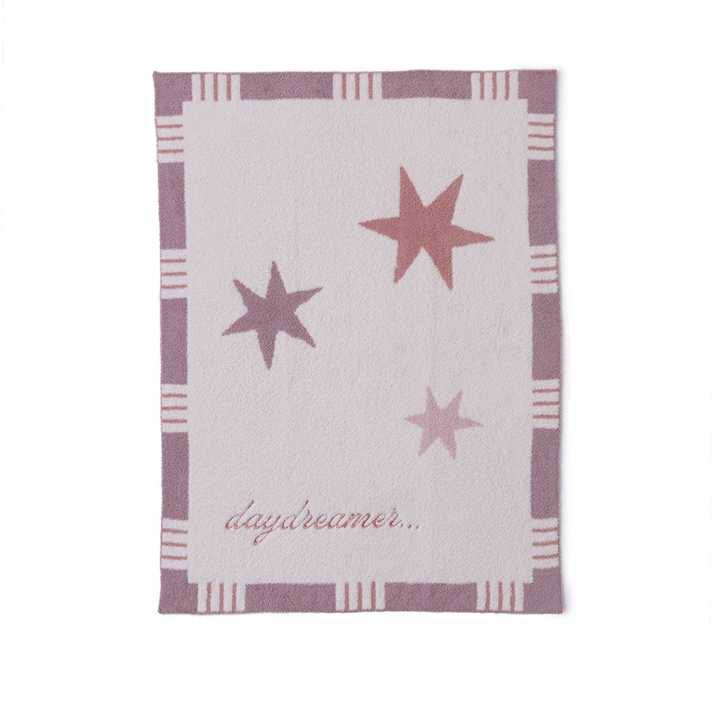  Barefoot Dreams -  CozyChic Starry Daydreamer Stroller Blanket - Teaberry Multi -  Infants