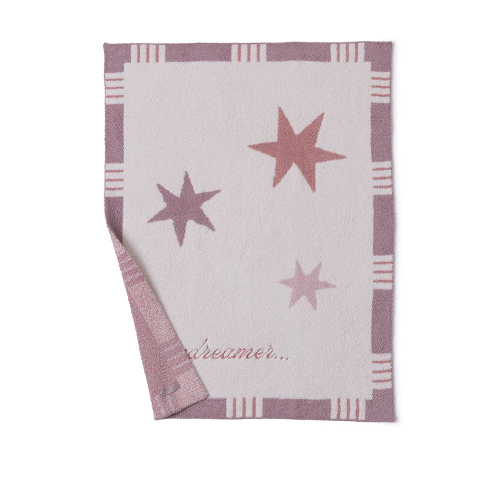  Barefoot Dreams -  CozyChic Starry Daydreamer Stroller Blanket - Teaberry Multi -  Infants