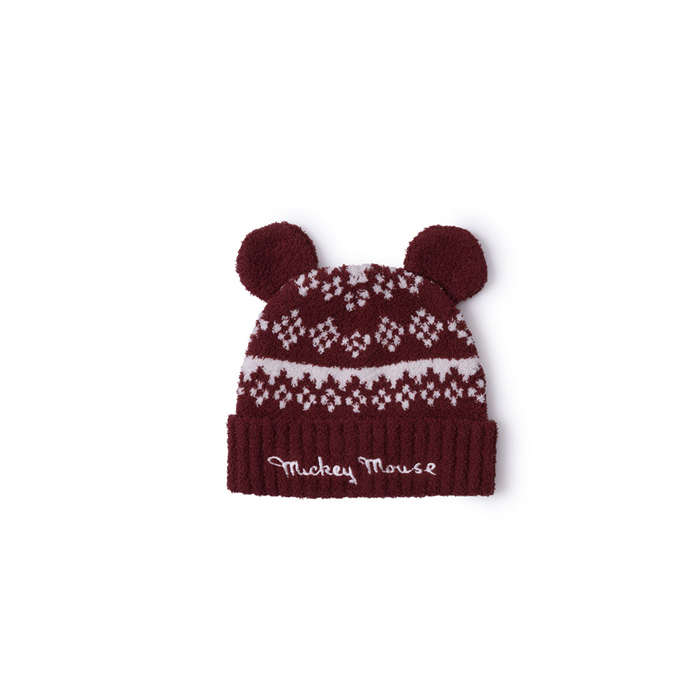  Barefoot Dreams -  CozyChic Unisex Adult Disney Mickey Fair Isle Beanie -  Trend Accessories