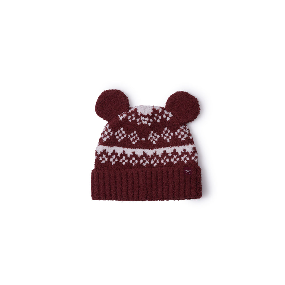  Barefoot Dreams -  CozyChic Unisex Adult Disney Mickey Fair Isle Beanie -  Trend Accessories