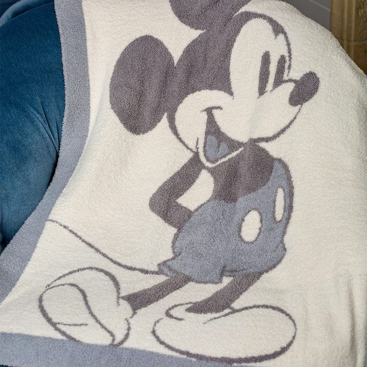  Barefoot Dreams -  CozyChic Vintage Disney Mickey Mouse Baby Blanket -  Trend Accessories