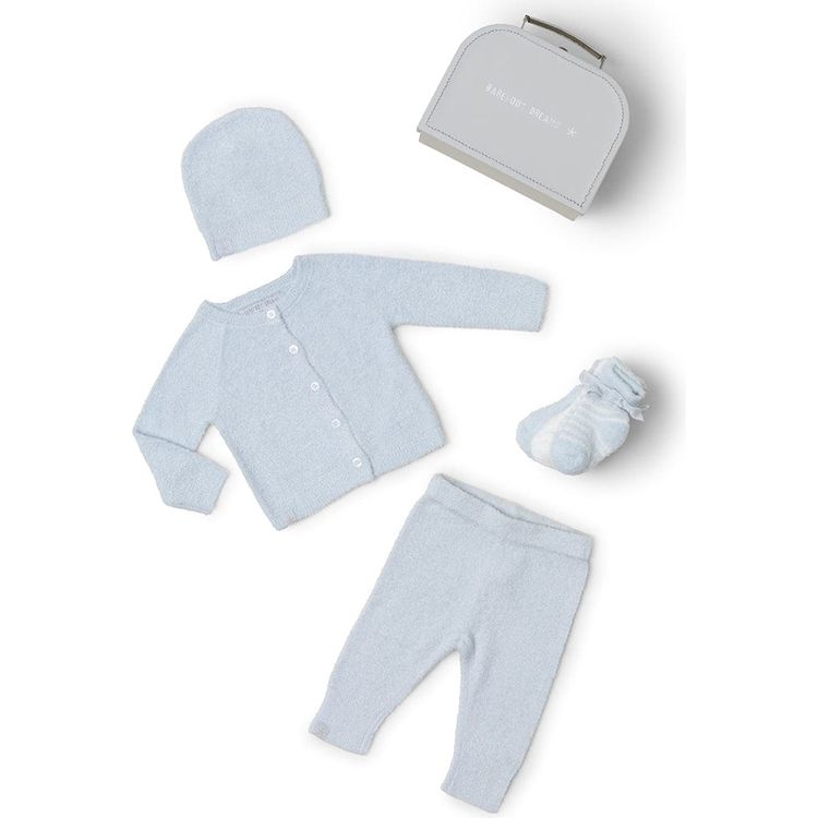  Barefoot Dreams -  Cozychic Lite Classic Newborn Set - Blue -  Infants