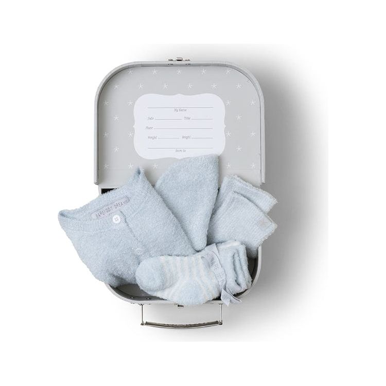  Barefoot Dreams -  Cozychic Lite Classic Newborn Set - Blue -  Infants