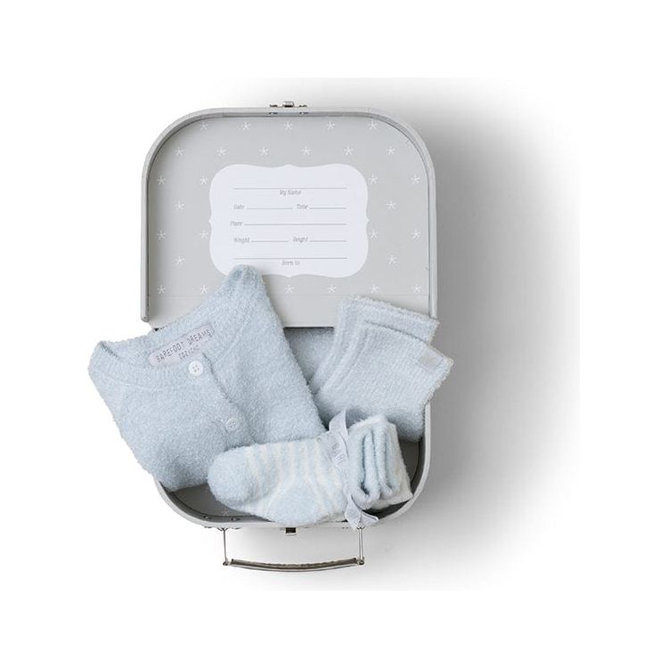  Barefoot Dreams -  Cozychic Lite Classic Newborn Set - Blue -  Infants