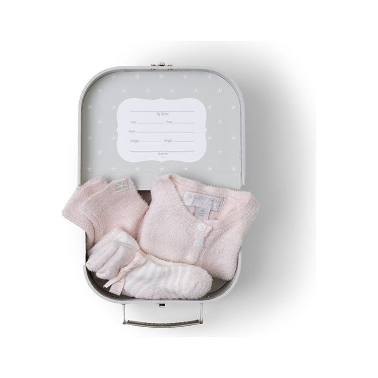  Barefoot Dreams -  Cozychic Lite Girls Heirloom Newborn Set - Pink -  Infants