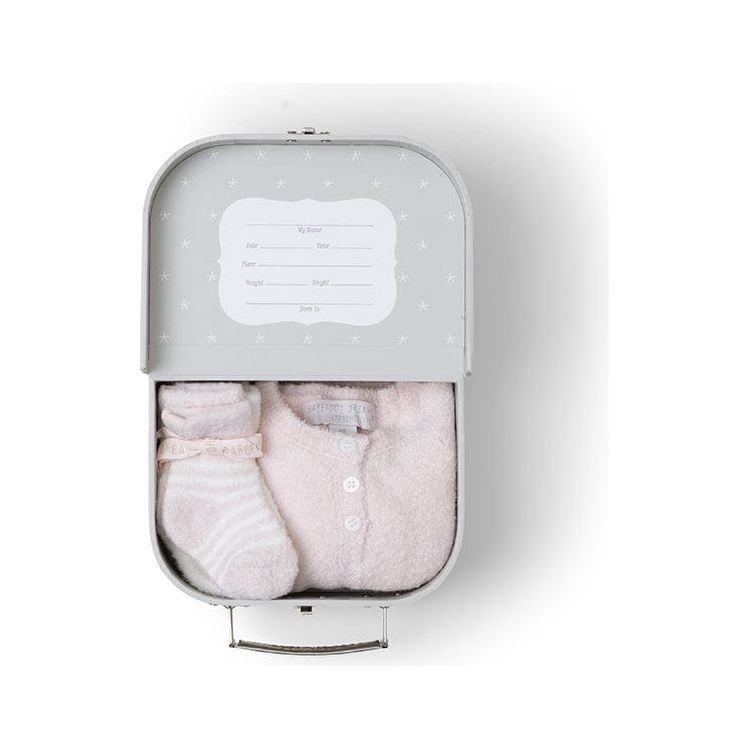  Barefoot Dreams -  Cozychic Lite Girls Heirloom Newborn Set - Pink -  Infants