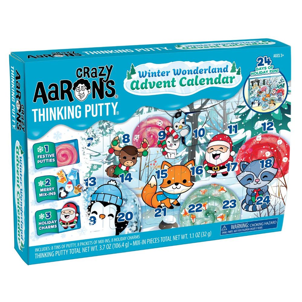  Crazy Aaron's -  Crazy Aaron’s Winter Wonderland Thinking Putty Advent Calendar -  Creativity